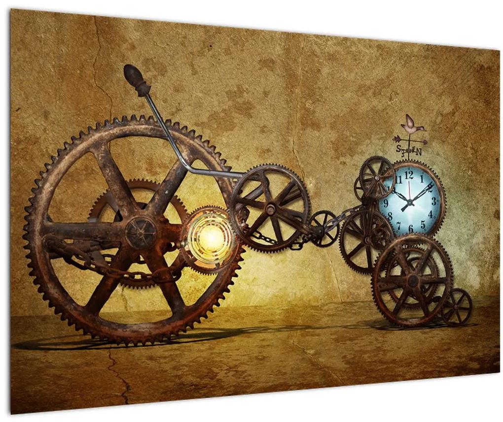 Obraz strojčekov historických hodín (90x60 cm)