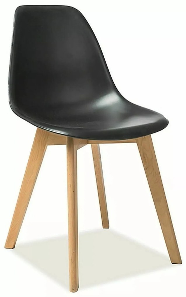 Jídelní židle Moris černá/buk