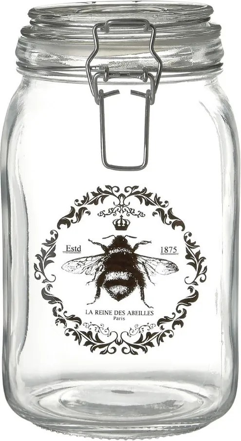 Sklenená úložná dóza Premier Housewares Queen Bee, 1700 ml