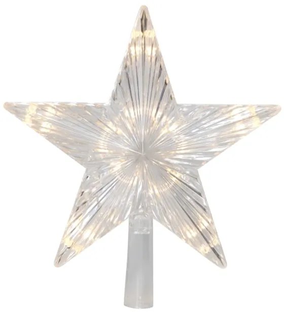 LED svietiaci špic na stromček Star Trading Topsy, výška 24 cm