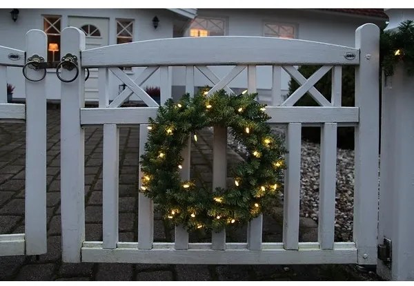 Eglo 410939 - LED Vonkajší vianočný veniec CALGARY 30xLED/0,064W/3,4/3V IP44