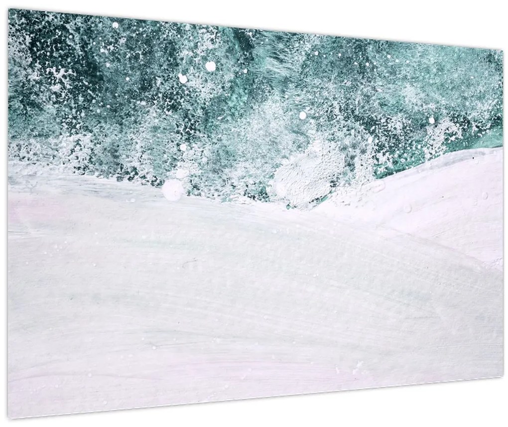 Obraz - Tyrkysová abstrakcia (90x60 cm)
