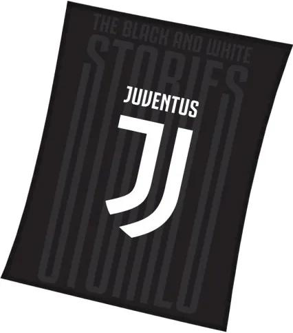 TipTrade Deka Juventus čierna, 150 x 200 cm