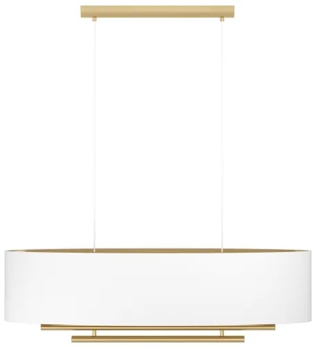 Eglo 390182 - Luster na lanku PINETARA 4xE27/40W/230V biela/zlatá