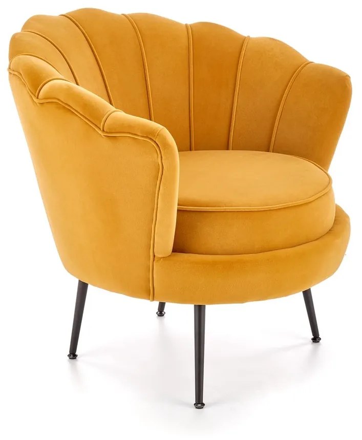 Křeslo Amorinito 2 hořčicově žluté