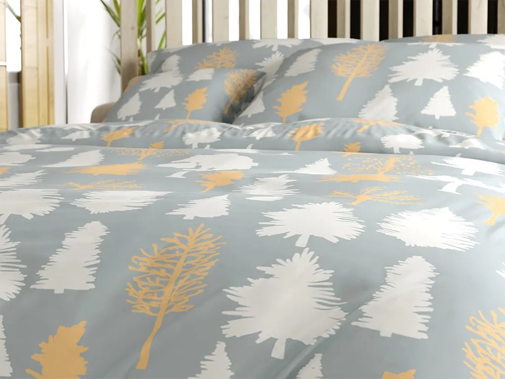 Bavlnené obliečky HOLLY REST sivé Rozmer obliečky: 70 x 90 cm | 140 x 200 cm