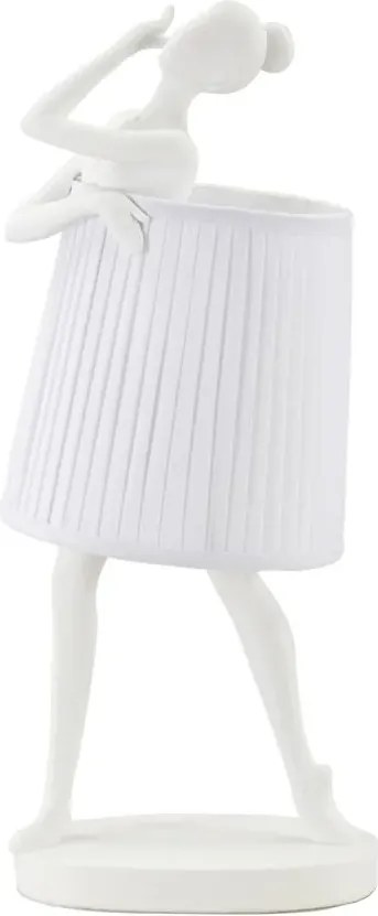 Stolná lampa Balet 62,5 cm biela