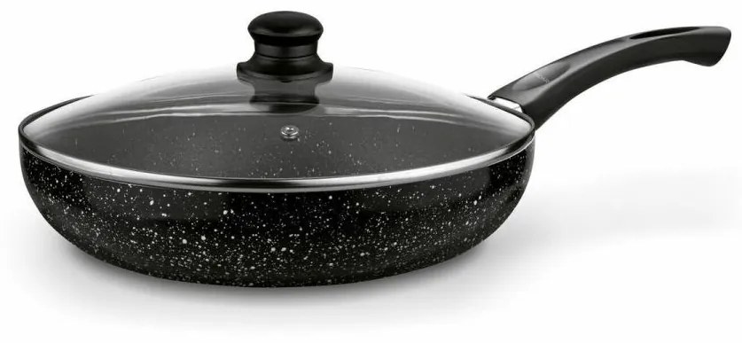 Panvica MARMARA 28cm čierna nepriľnavá + pokrievka