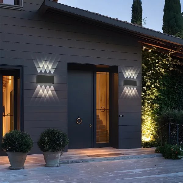 Brilagi - LED Vonkajšie nástenné svietidlo FLAREBOX LED/8W/230V čierne IP65