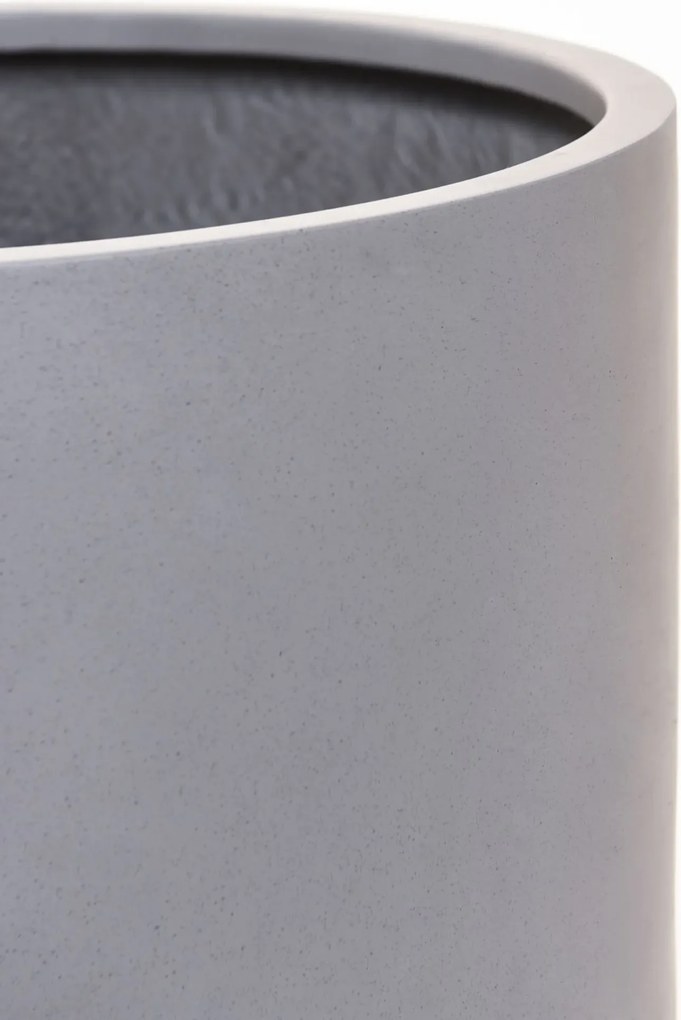 Kvetináč CHICO, sklolaminát, priemer 45 cm, beton design sivý