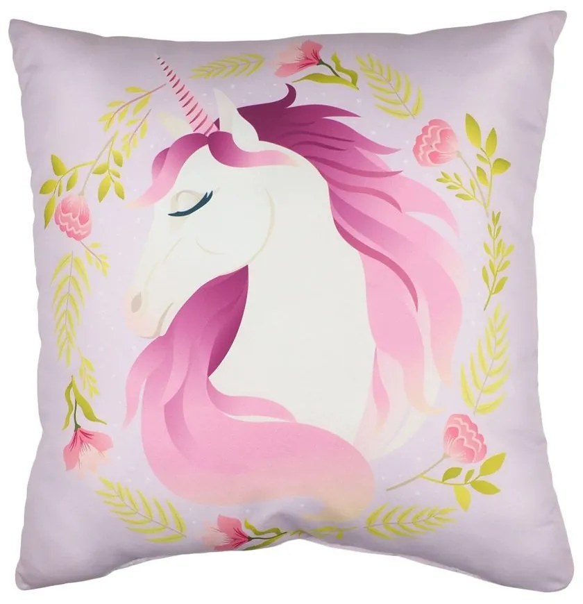 Jerry Fabrics Detský vankúšik s potlačou - Lilo a Stitch - fialová | 40 x 40 cm