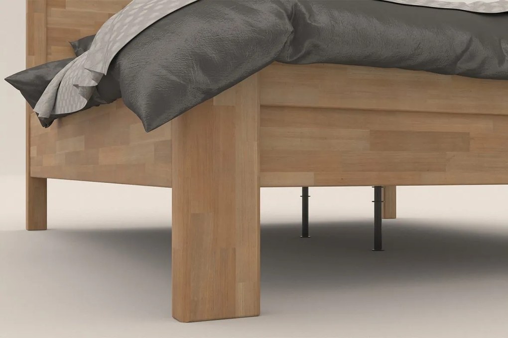 Amara Beds Drevená posteľ z prírodného buku Sion H1, prevedenie BK1, 180x200 cm