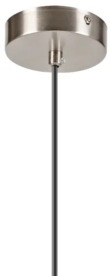 Luster na lanku ROLLO 1xE14/5W/230V matný chróm/dymová