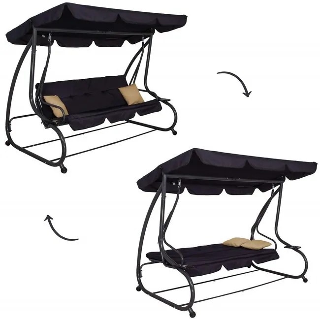 Záhradná hojdačka pre 4 osoby SPRINGOS GS0016