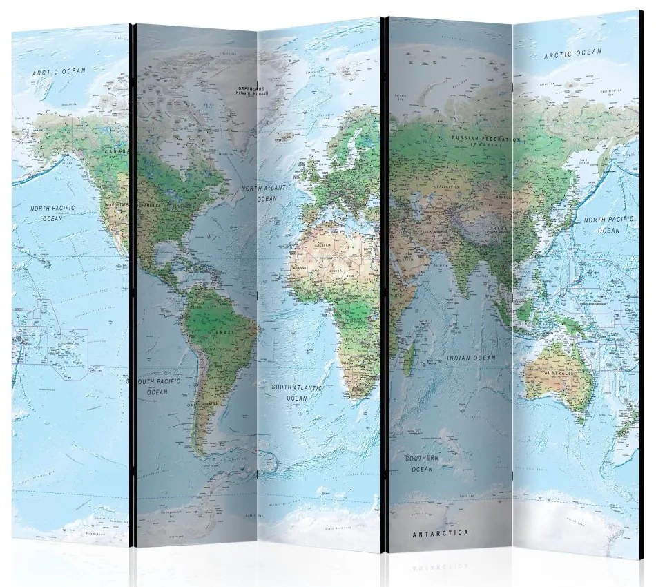 Artgeist Paraván - World Map [Room Dividers]