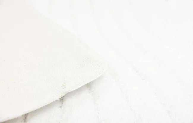 Kúpeľňový koberček Sara biely, vlny