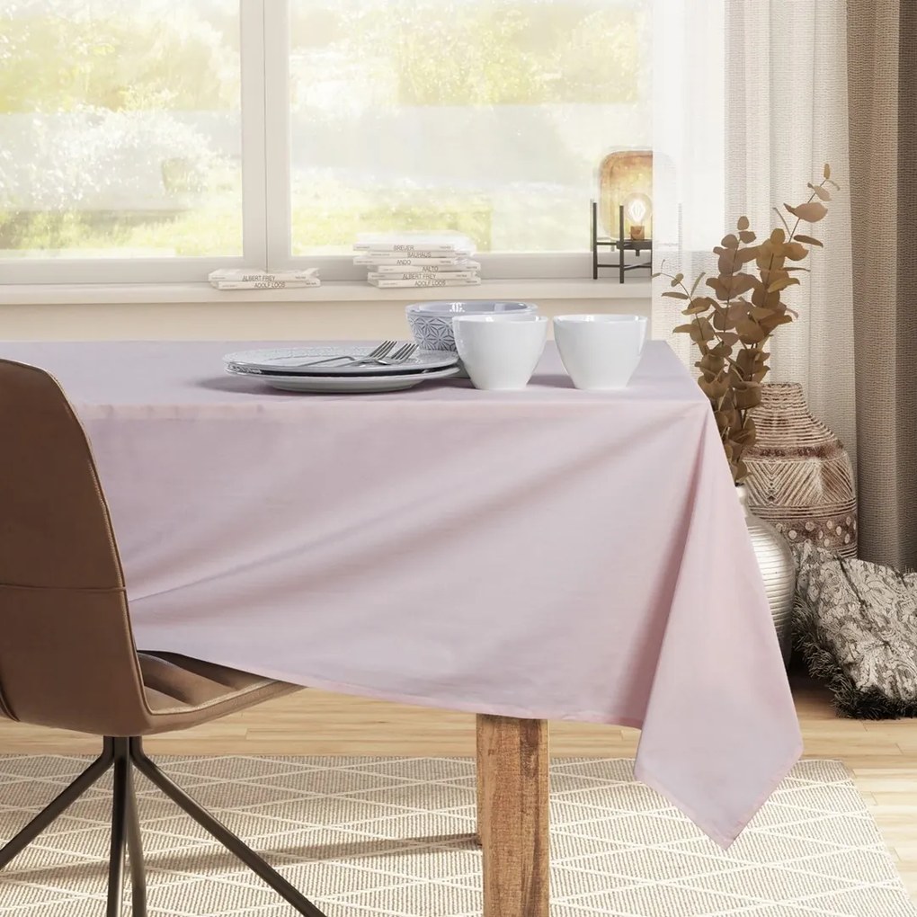 Běhoun na stůl DecoKing PURE pudrově růžový