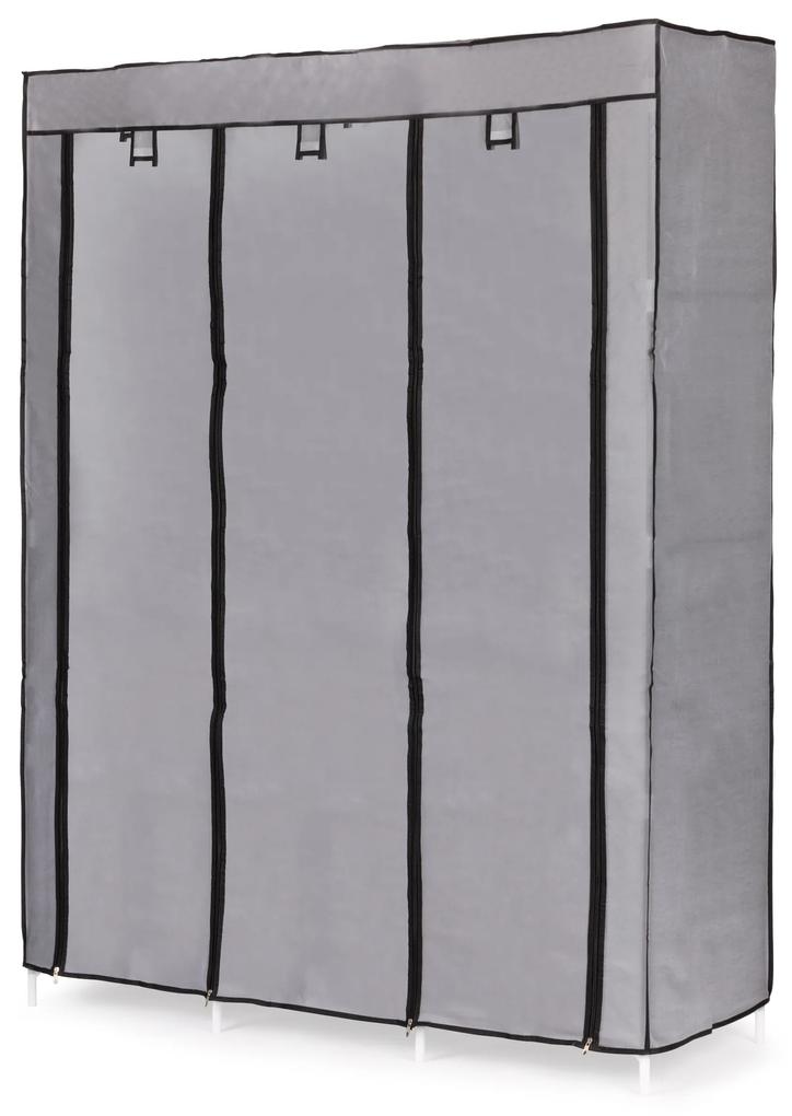 ModernHome Textilná skriňa - veľká látková skriňa s policami na oblečenie a obuv
