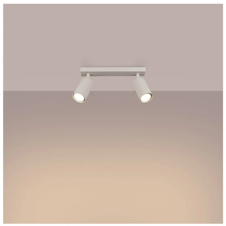 Krémovobiele bodové svietidlo 6x30 cm Etna – Sollux