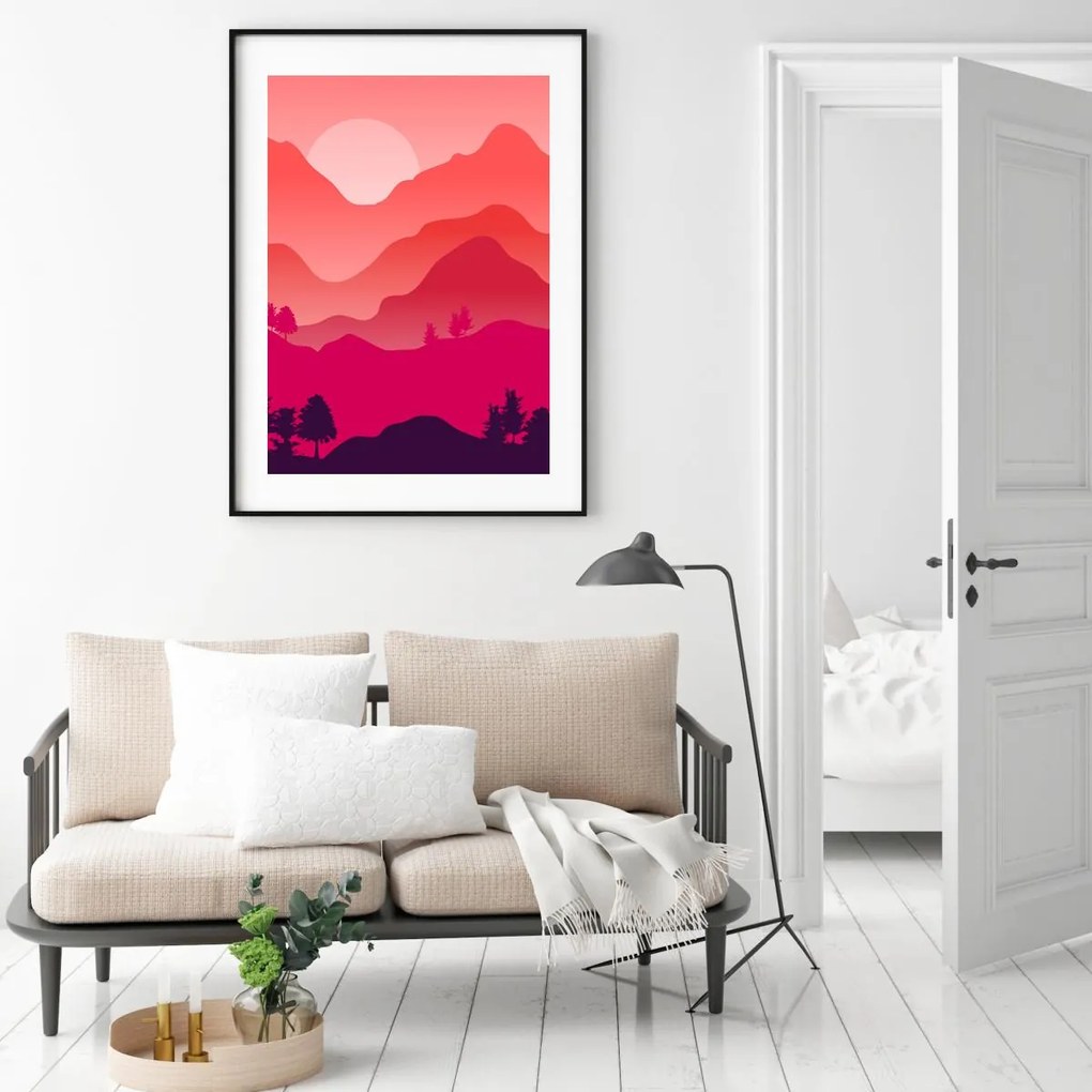 Plagát - Horská krajina (A4)