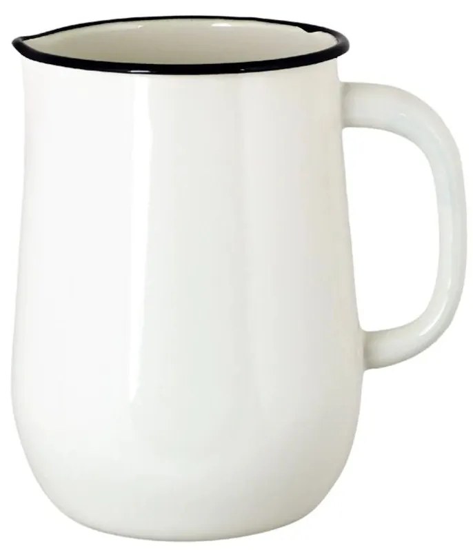 Biely smaltovaný džbán Emil´s Enamel Offwhite - Ø 14,5*20 cm / 2,5L