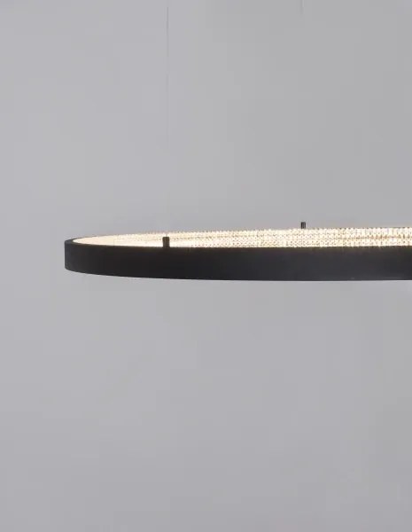 LED luster Preston 110 čierne