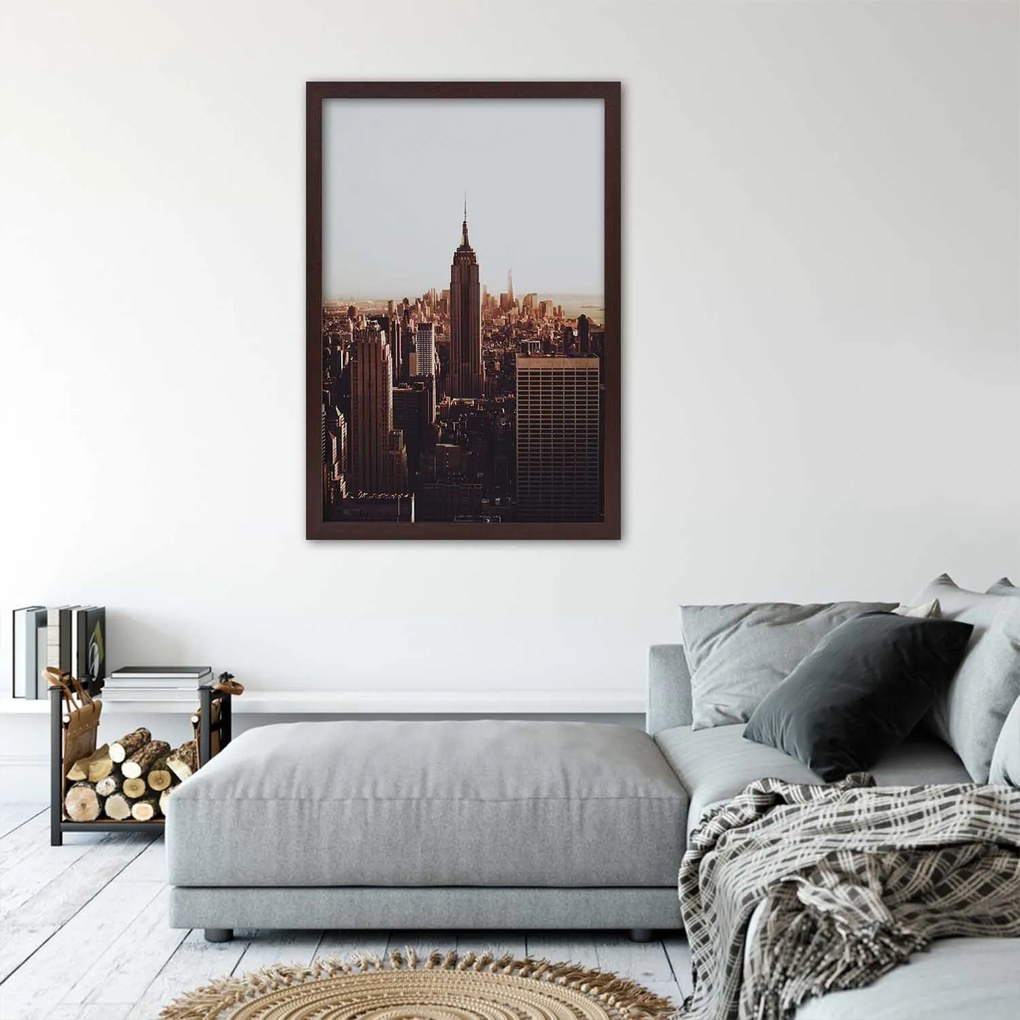 Gario Plagát Empire state building NYC Farba rámu: Bez rámu, Rozmery: 30 x 45 cm