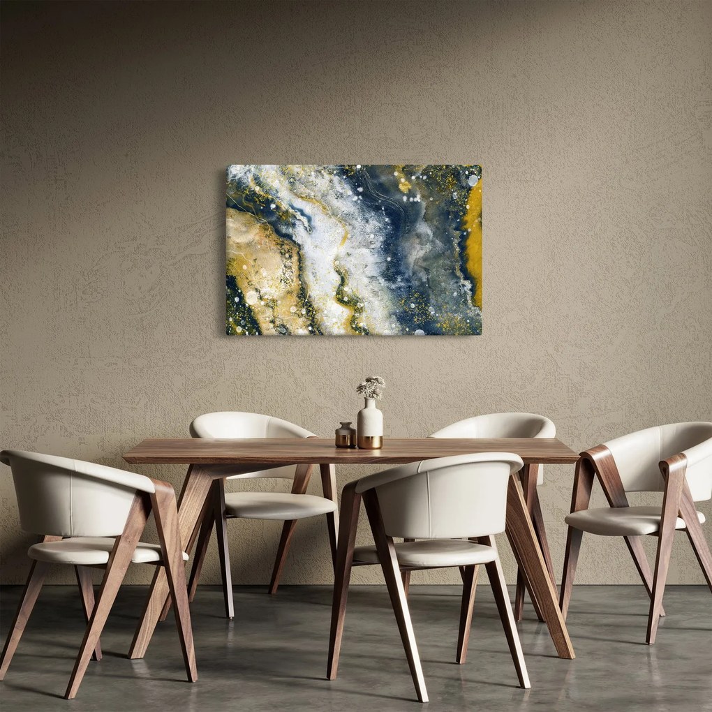 Obraz - Zlatá abstrakcia (90x60 cm)