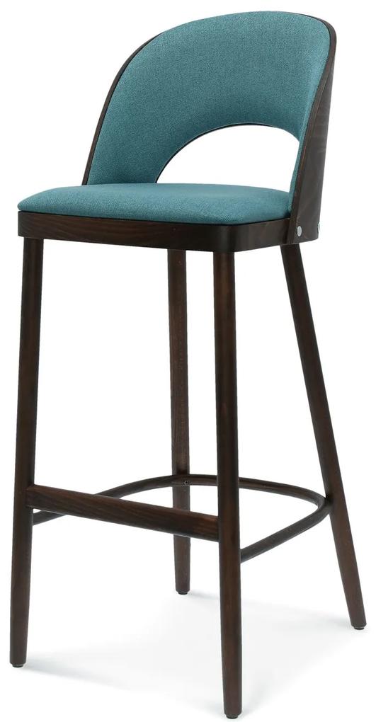 FAMEG Amada - BST-1413 - barová stolička Farba dreva: dub premium, Čalúnenie: koža L2