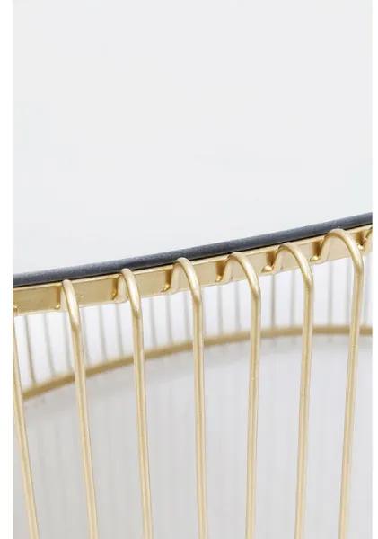 Wire konferenčný stolík zlatý 60x90cm