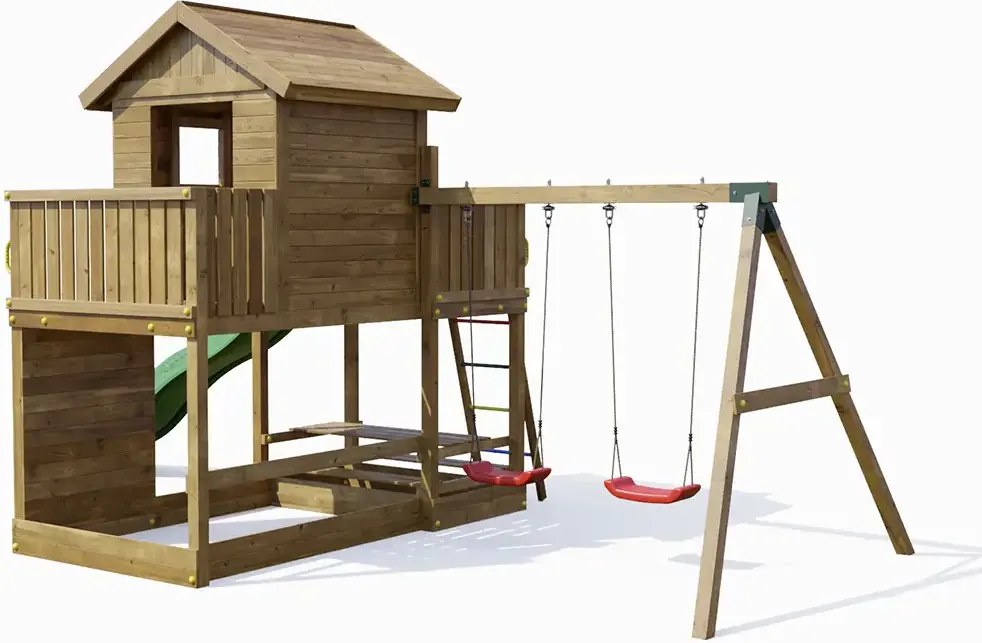 Marimex | Detské ihrisko Marimex Play Basic 013 + zelená šmykľavka | 11640642