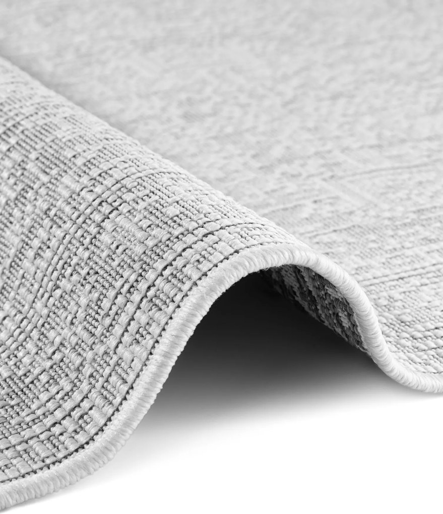 Behúň Duet Kona 106249 White/Gray - na von aj na doma, 80x250, šedá, chodba / predsieň, NORTHRUGS