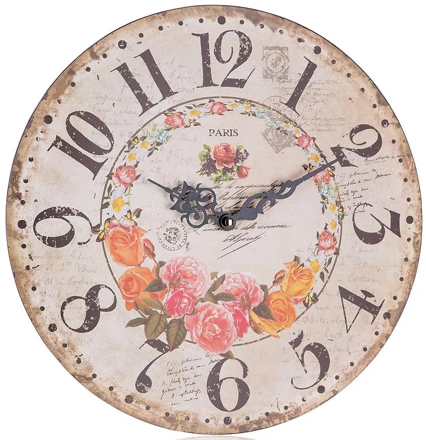 Hodiny Rose 34 cm