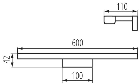 Kanlux 26684 - LED Kúpeľňové osvetlenie zrkadla ASTEN LED/12W/230V IP44