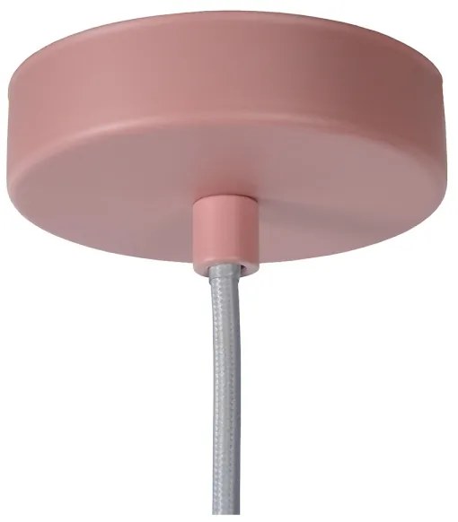 Lucide 78393/38/66 - Luster na lanku MERLINA 1xE27/60W/230V ružová
