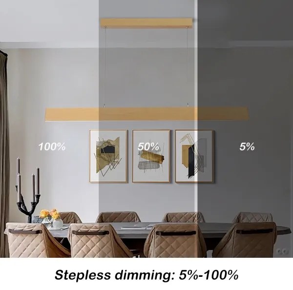 Brilagi - stmievateľný LED luster na lanku SLIMLINE LED/40W/230V 3000-6000K dubový dekor + diaľkové ovládanie