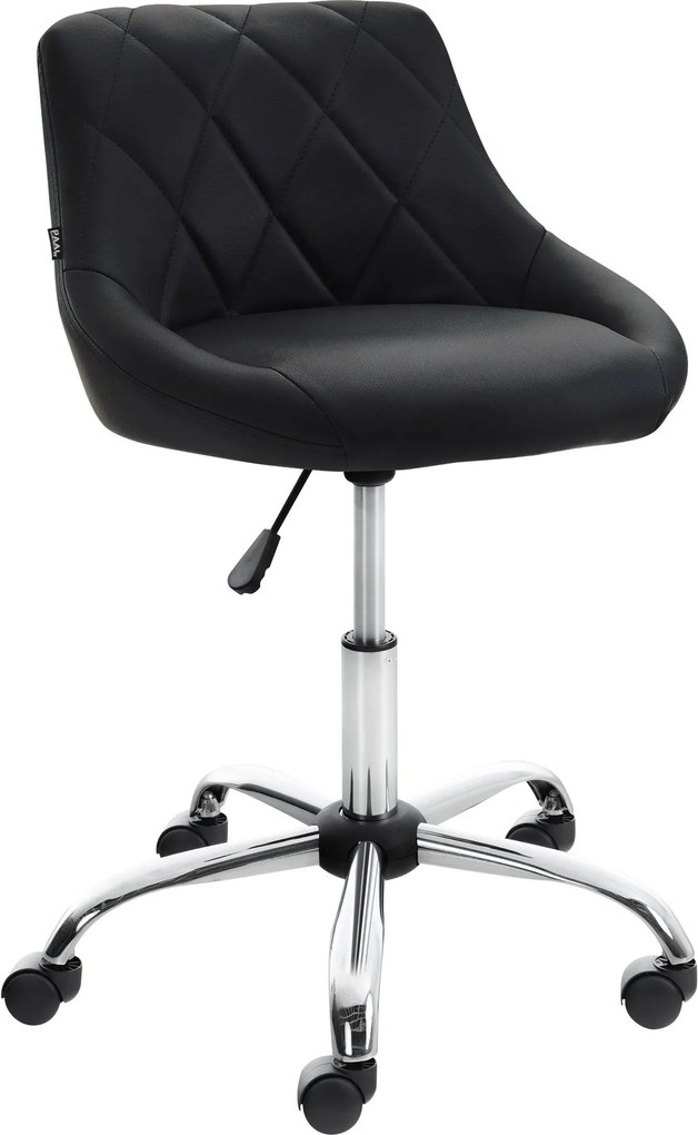 Pracovná stolička Lazio koženka - čierna