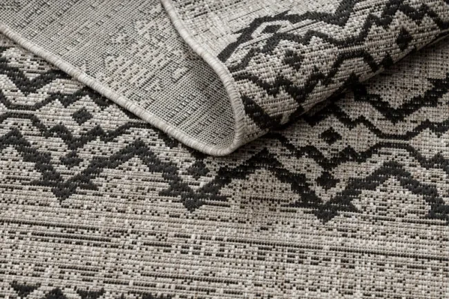 Koberec šnúrkový SIZAL FLOORLUX 20510 strieborný / čierny