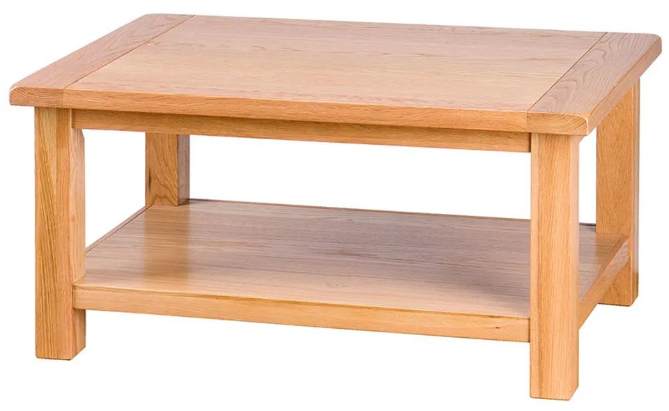 Konferenčný stolík s poličkou 90x60x45 cm