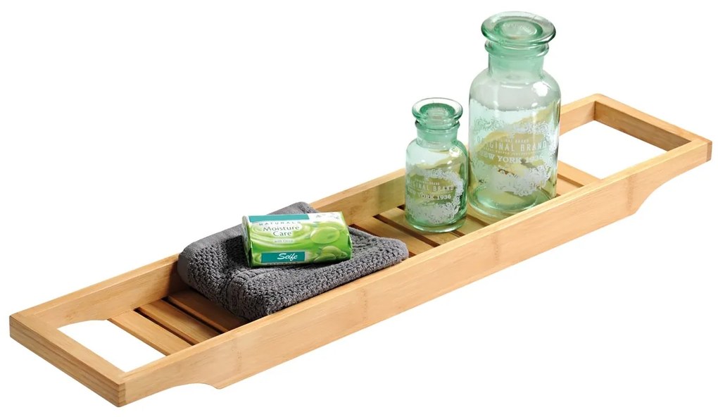 Kesper 92257 Polička na vaňu bambus, 70 x 4,4 x 14,5 cm