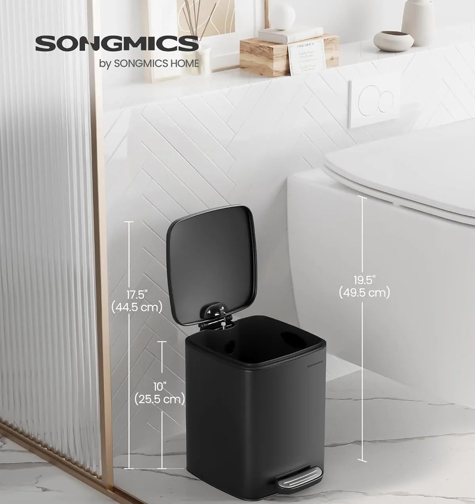 Odpadkový koš Salomi 6 L černý