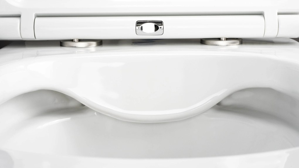 Deante Závesný WC komplet bez okraja Round - CGRD6ZPW, vrátane SoftClose sedadla