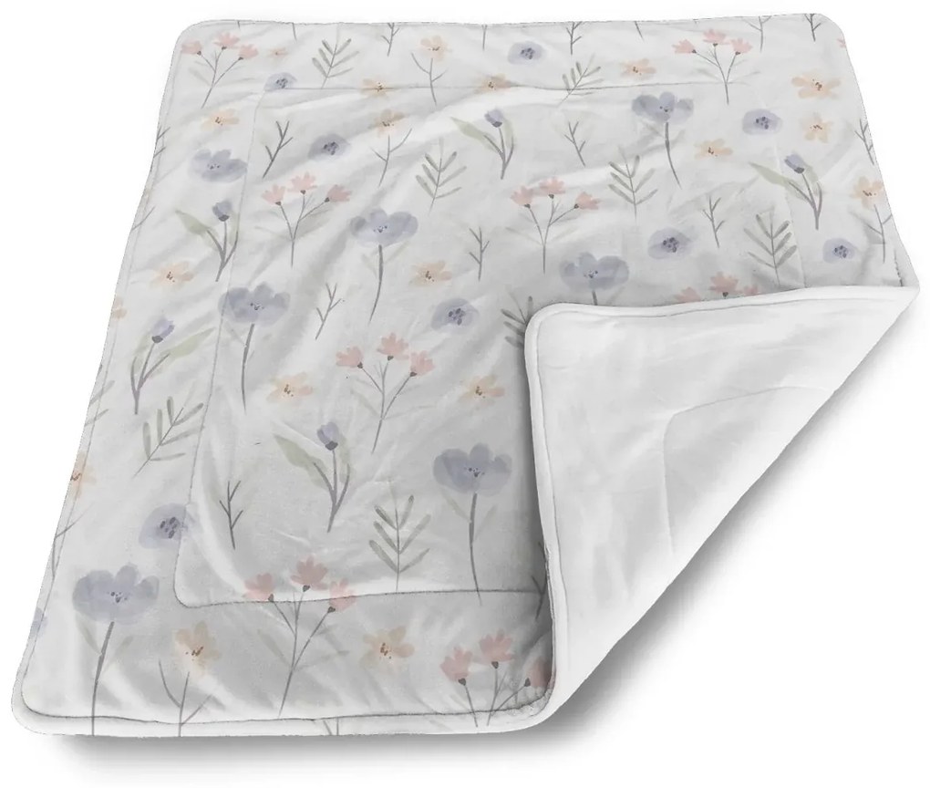 Sablio Deka pre bábätko Jemné kvety - 80x100 cm