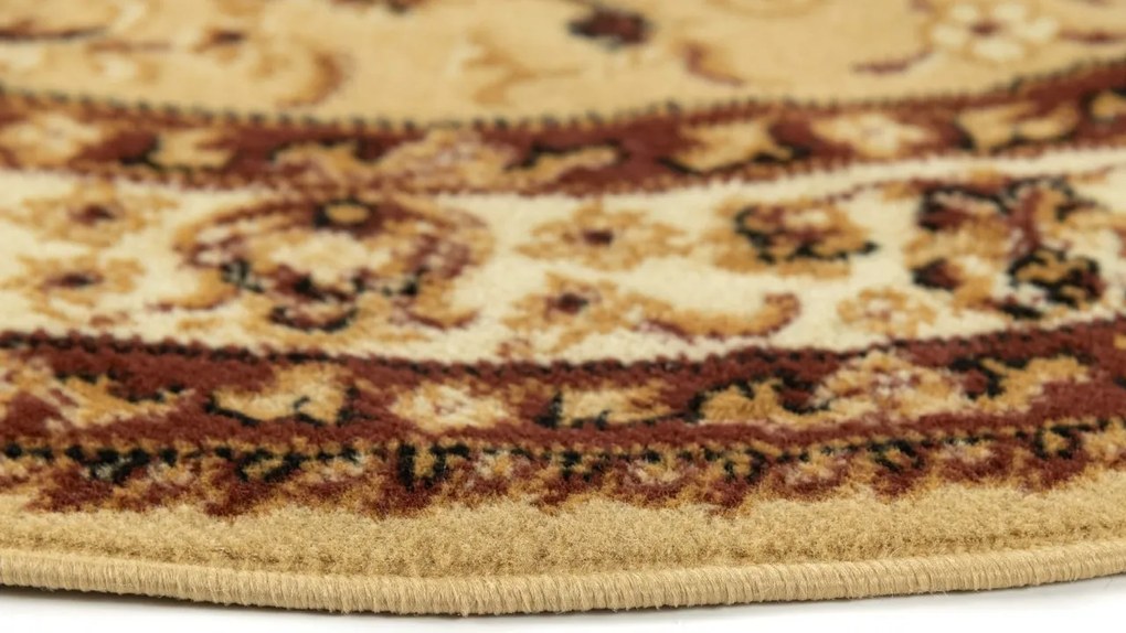 TA Koberec F740A SVETLÁ BÉŽOVÁ ATLAS PP HNEDÁ OV Rozmer: 80x150 cm