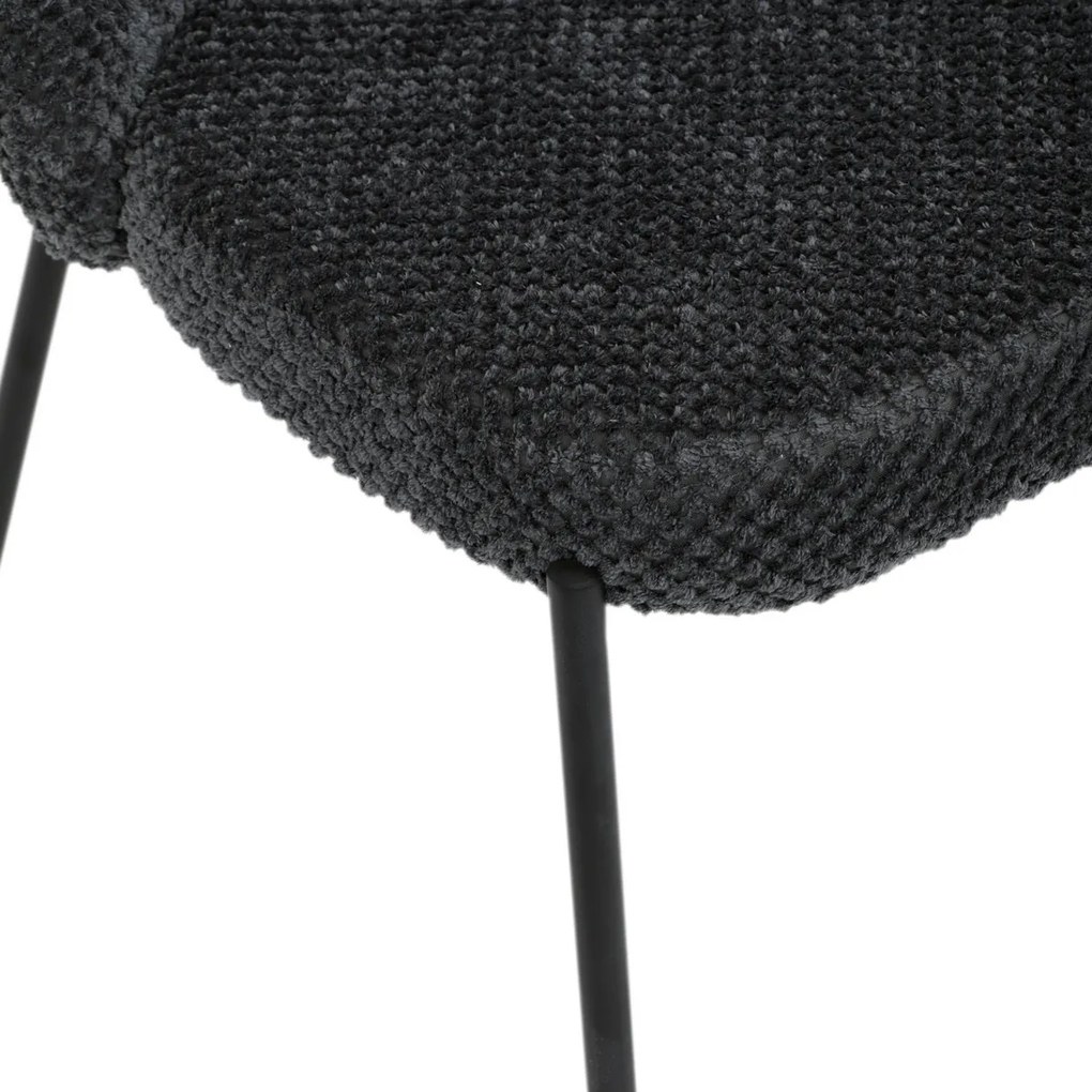 Sada jedálenských stoličiek Bouclé CT-W1077 GREY2,4 ks