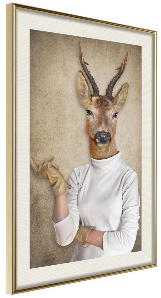 Artgeist Plagát - Housewife [Poster] Veľkosť: 30x45, Verzia: Zlatý rám s passe-partout