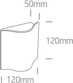 Moderné svietidlo ONE LIGHT ext. nástenné svietidlo 67422/W/W