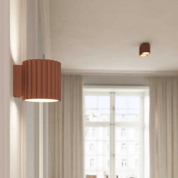 Sollux SL.1805 - Bodové svietidlo AURA 2xGU10/10W/230V hnedá