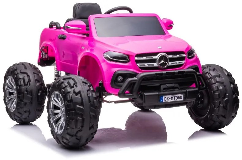 LEAN CARS ELEKTRICKÉ AUTÍČKO MERCEDES DK-MT950 4x4 - RUŽOVÉ MOTOR 4x45W - BATÉRIA - 2x12V7Ah- 2022
