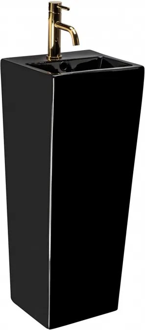 REA Kamila voľne-stojace umývadlo, 82 x 33 cm, čierna, REA-U5644